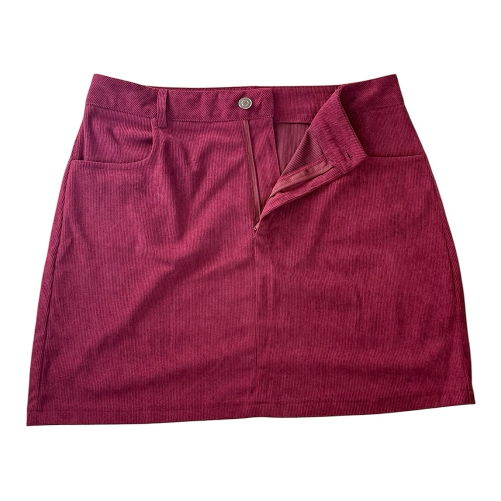 Elegant Burgundy Women's Skirt